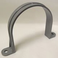 Conduit Strap 2 Hole Gray Plastic