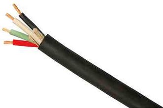 COLE 234870408-FT 250 Ft Black Rubber Cable