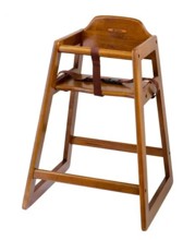 80976 Wood High Chair Unassembled