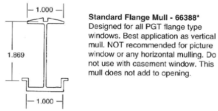 Mullion PGT MULL3
