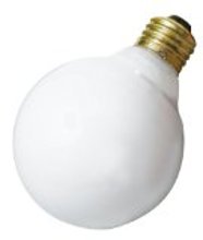 S3440 25W Gloss White Incandescent Bulb